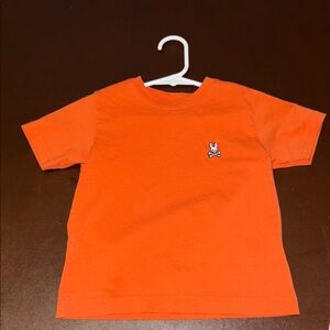 Kids psycho bunny Orange Bunny Chest Logo Tee